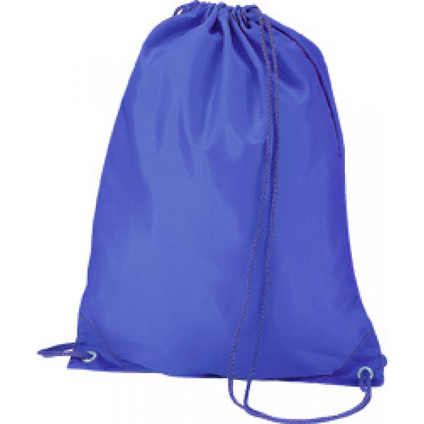 blue nylon bag