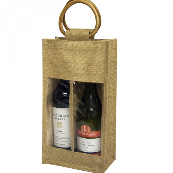 christmas double bottle bags