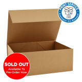 220x280x110mm Natural Kraft Magnetic Gift Boxes