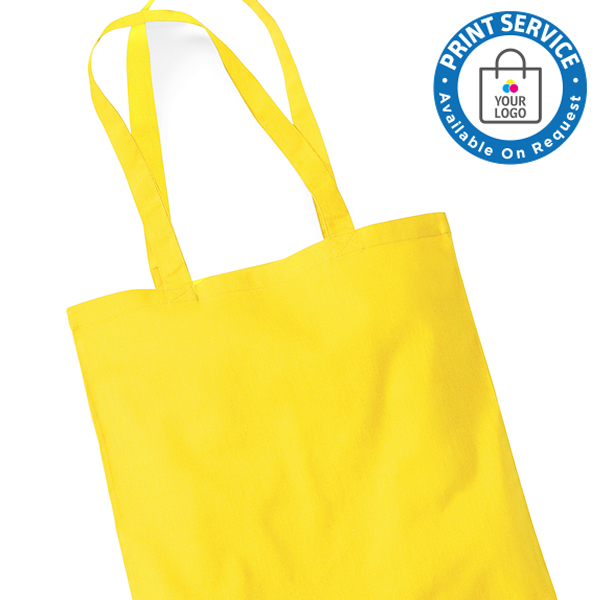 Yellow Cotton Bags Long Handles