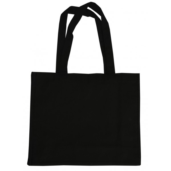 large black canvas tote bag