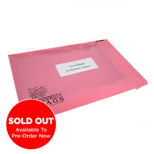 300mm Pink Eco Mailing Bags