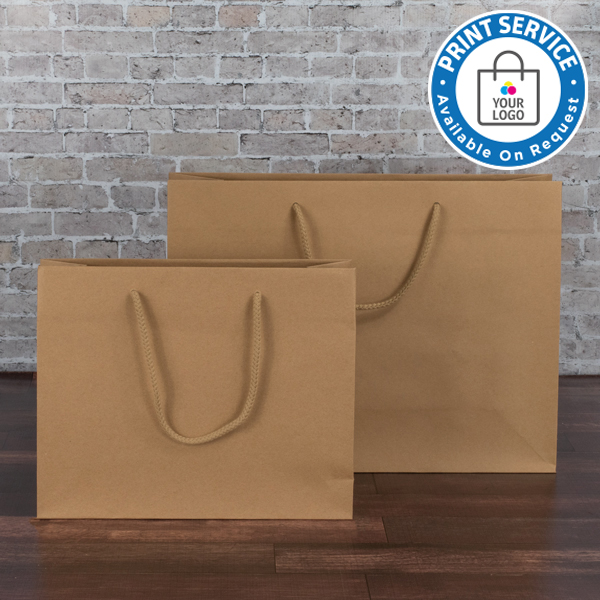 Brown Small Paper Bags For Shopping Capacity 1kg