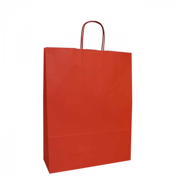 Download 220mm Red Twisted Handle Paper Carrier Bags